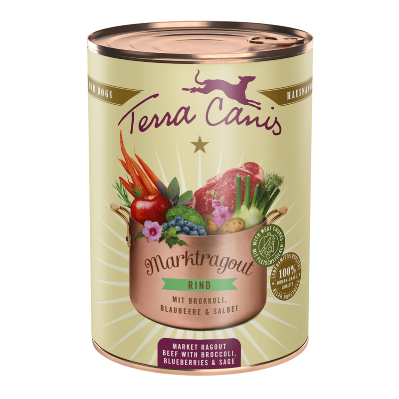 Hrana umeda caini Terra Canis 140213, carne vita 43%, broccoli, 385g image 0