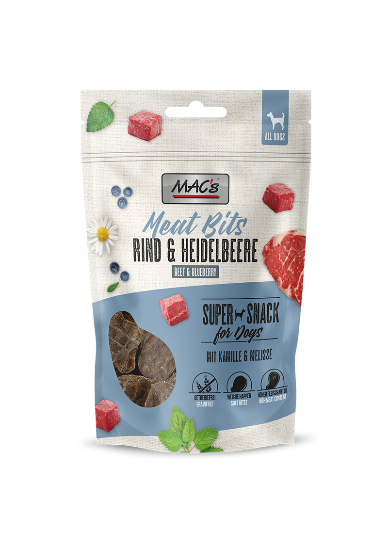 Recompense caini MAC's 9621-7089, 85% carne vita, 30% proteina, 90g, Afine image 0