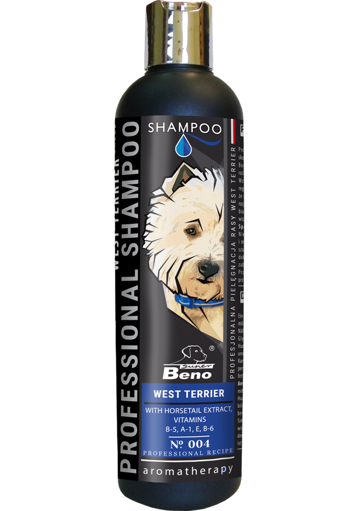 Sampon caini SuperBeno 97559, West Terrier, blana alba, keratina, 250ml image 0