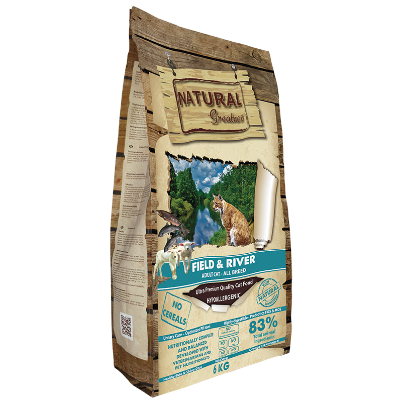 Hrana pisici Natural Greatness, hipoalergenica, somon miel, 35% proteine, 20% grasimi, 6 kg image 0