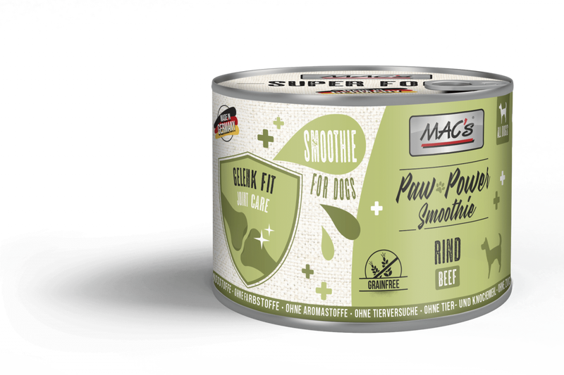Hrana umeda caini MAC's Dog Paw Power Smoothie, 200g, vita, afine, cartofi dulci image 0