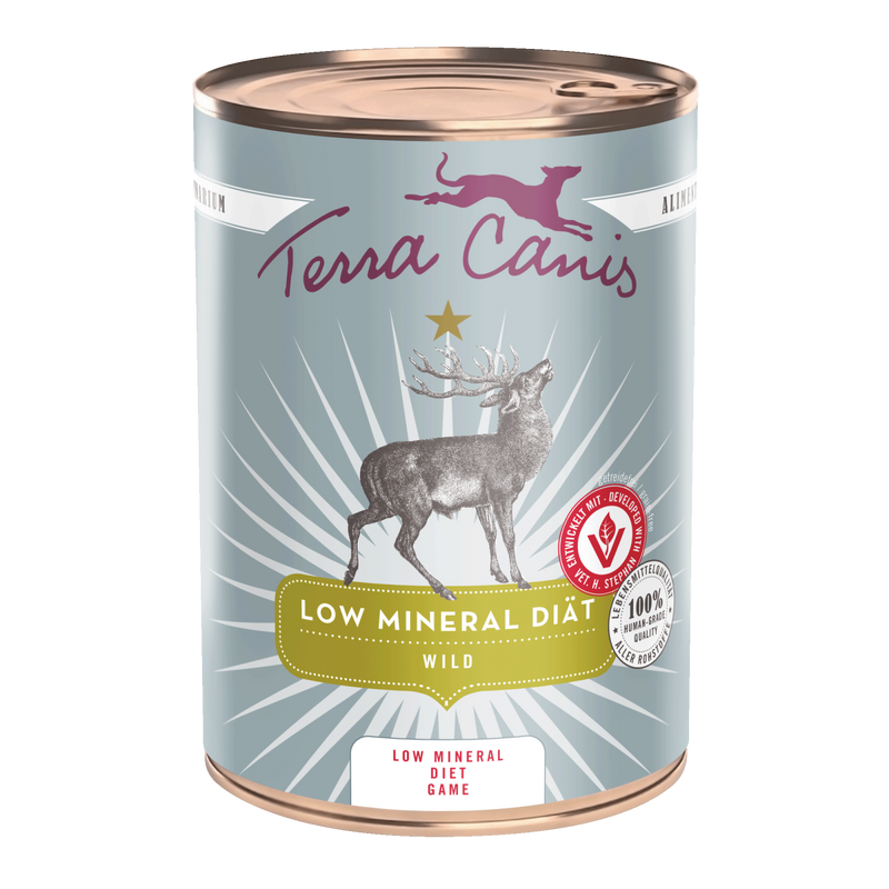 Hrana umeda caini Terra Canis Low Mineral Diet Game, 63% vanat, sensibilitate digestiva, 400g image 0