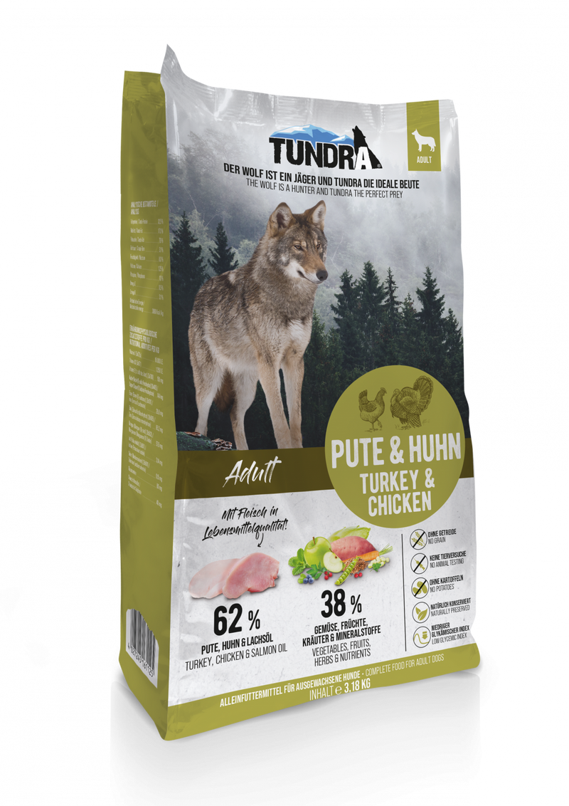 Hrana uscata caini TUNDRA Dog, curcan pui, 3.18kg, 32.5% proteine, Omega-3 image 0