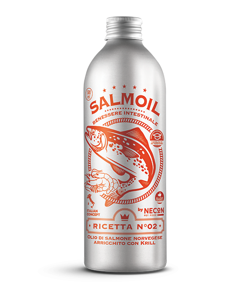 Ulei de somon Salmoil Reteta 2 NECONPETFOOD NECSR2950, 950 ml, Omega-3, sanatate intestinala image 0