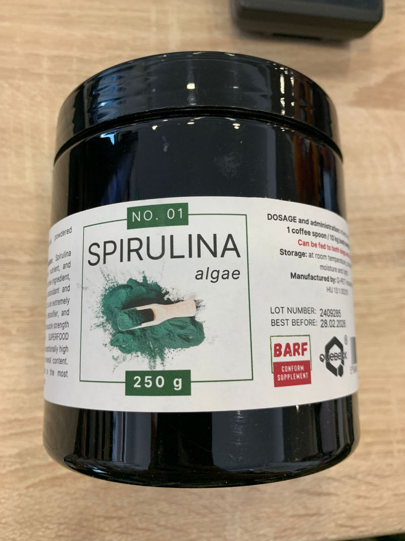Pulbere Spirulina Quebeck 250g, imunitate, energie, sanatate piele, gust neutru image 0