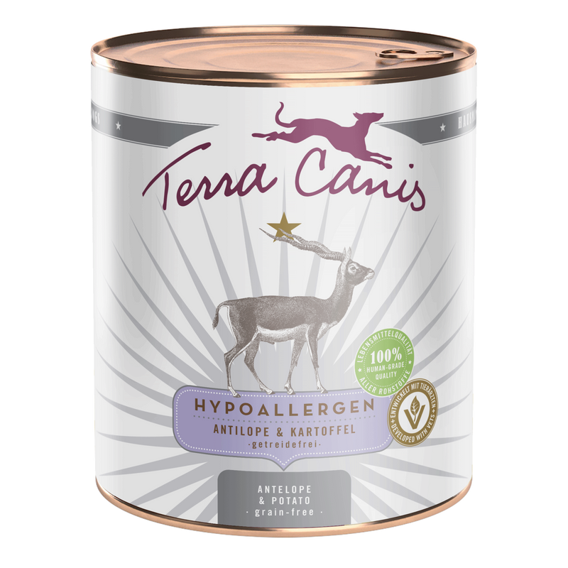 Hrana umeda caini Terra Canis 180046, antilopa 60%, cartofi 36%, fara alergeni, 800g image 0