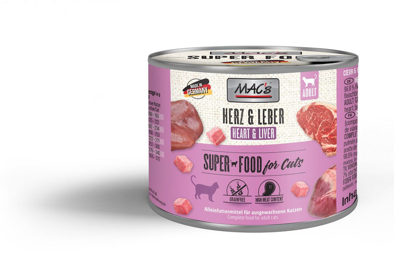 Hrana umeda pisici MAC's 802, carne vita, fara cereale, ulei primula, 200g image 0