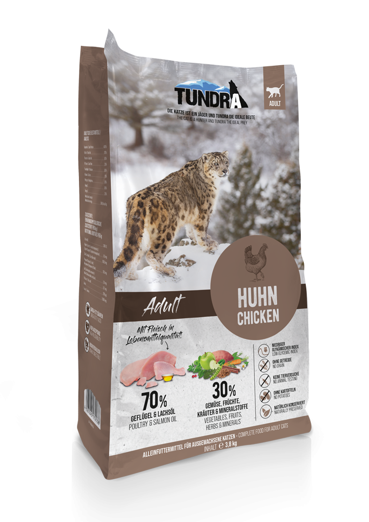 Hrana uscata pisici TUNDRA Cat Chicken 3.8kg, 40% proteina, 68% carne pasare, Omega 3 0.8%, Omega 6 2% image 0
