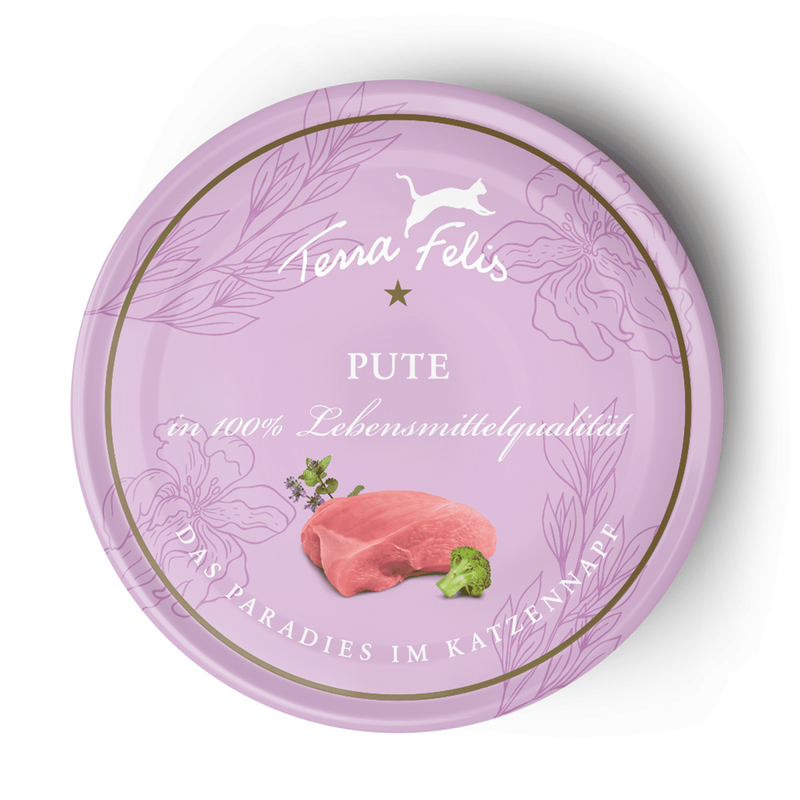Hrana umeda pisici Terra Canis Terra Felis Turkey, curcan, fara cereale, 80g image 0