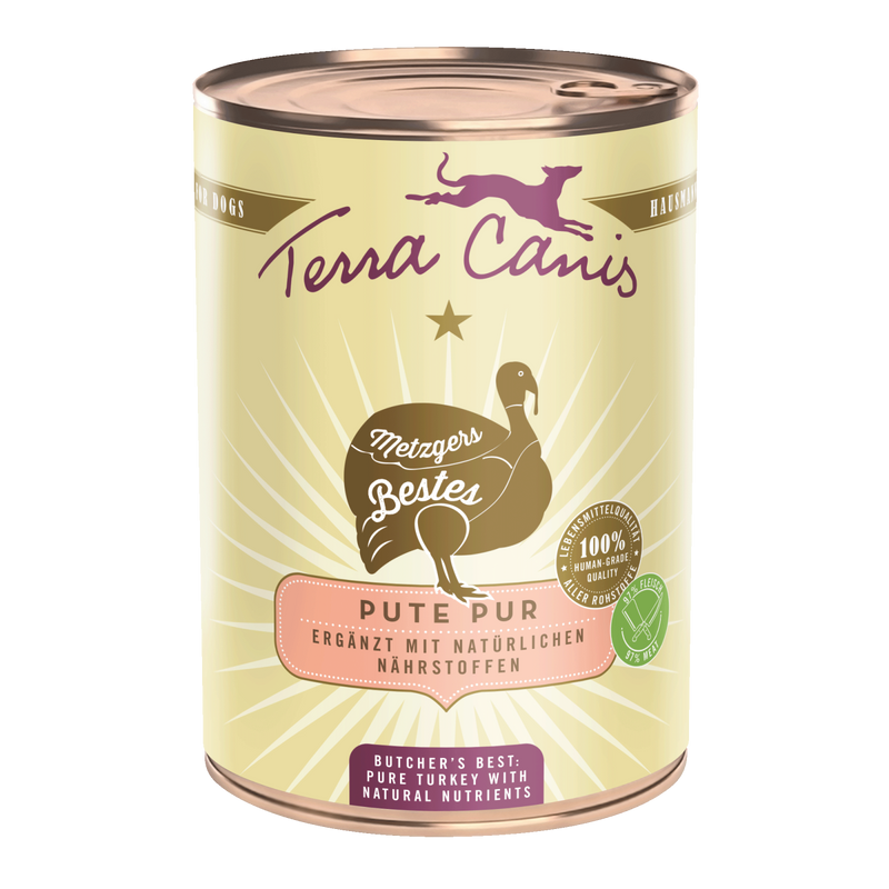 Hrana umeda caini Terra Canis Butchers Pure Turkey 140402, curcan, 400g, calitate umana image 0