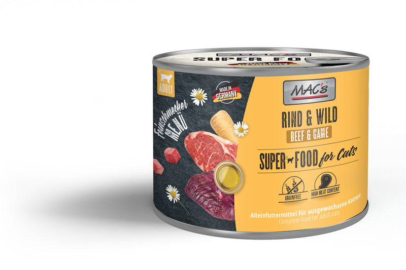 Hrana umeda pisici MAC's Gourmet, vita vanat, 200g, taurina 1500mg, fara aditivi image 0