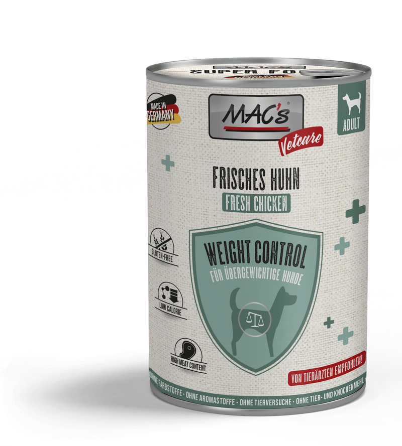 Hrana caini MAC's Weight Control 451, pui 78.2%, scazut calorii, 400g image 0