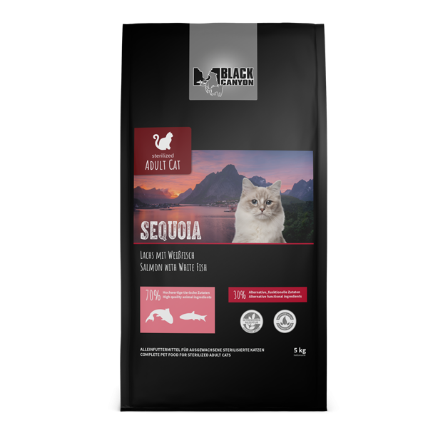 Black Canyon Cat Adult Sterilised Sequoia Salmon and White Fish 1.5kg