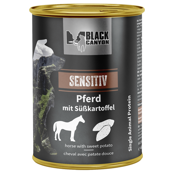 Black Canyon Dog Sensitive Horse and Sweet Potatoes 400g (Cal si Cartof Dulce)