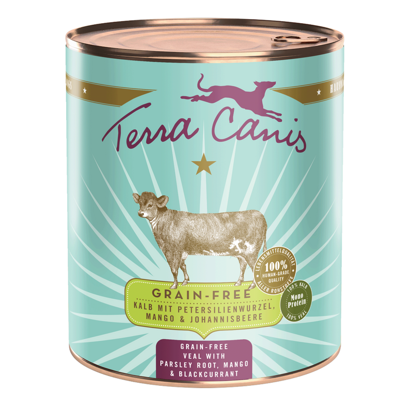 Hrana umeda caini Terra Canis Vitela Grain Free 800g, vita, fara cereale image 0