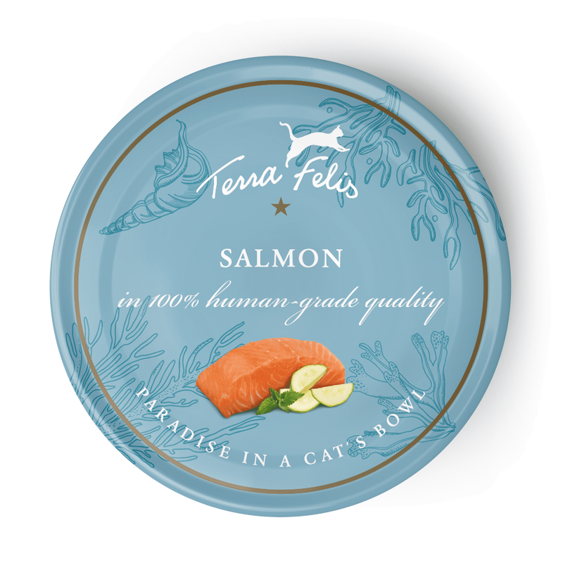 Hrana umeda pisici Terra Canis Terra Felis, 90% somon, taurina, dieta echilibrata, 80g image 0