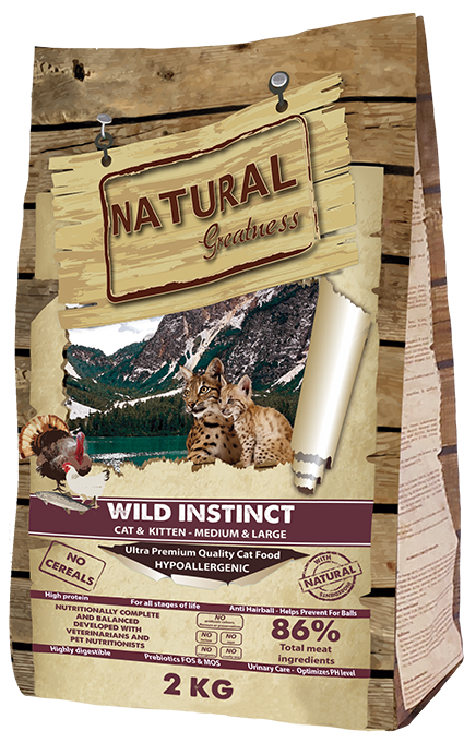 Hrana pisici Natural Greatness Wild Instinct, ultra-premium, hipoalergenica, fara cereale, 2 kg image 0