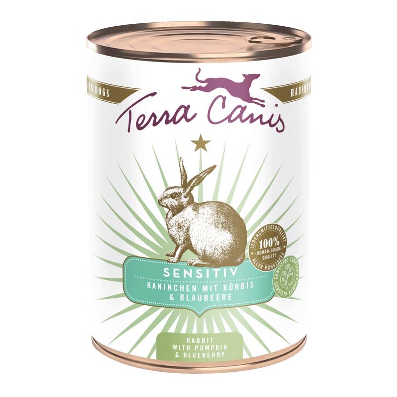 Hrana umeda caini Terra Canis Sensitive Rabbit, 53% carne iepure, 11% dovleac, 400g image 0