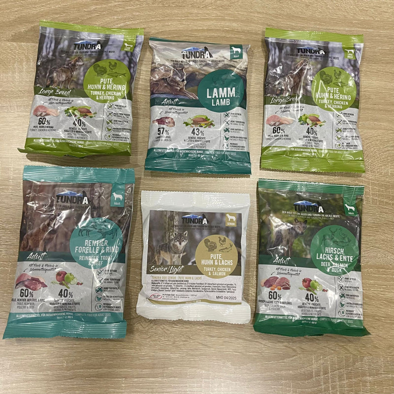 Hrana caini pisici TUNDRA C528, 6 mostre, 6 sortimente, 80g fiecare, Natural image 0
