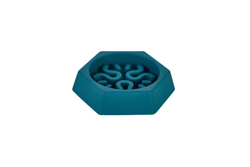 Freedog Bowl Fringe BLUE TEAL 21 x 18.5 x 4.5cm