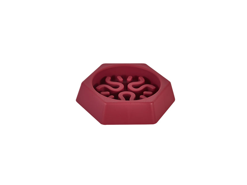 Freedog Bowl Fringe BORDEAUX 21 x 18.5 x 4.5cm