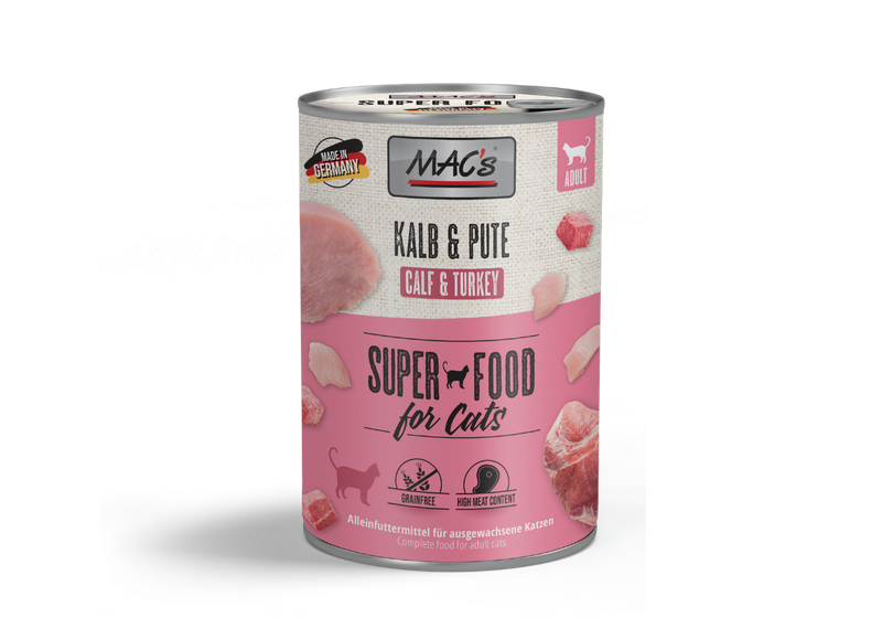 Macs cat Calf and Turkey 400g