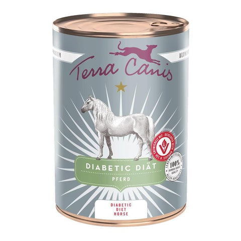 Hrana umeda caini Terra Canis Diabetic Horse 400g, carne cal 60%, fara zahar, usor digerabila image 0