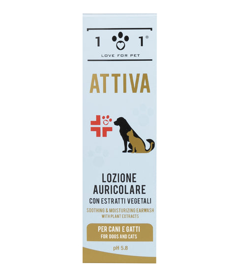 Lotiune auriculara LINEA 101 97052, caini pisici, 100ml, ingrediente vegetale, fara clatire image 0