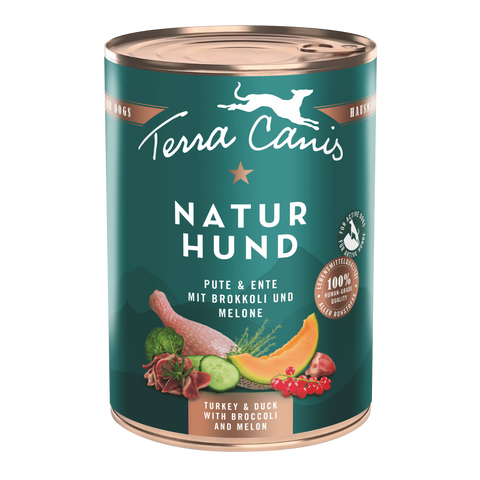 Hrana umeda caini Terra Canis Naturhund, Curcan Rata, 400g, usor digerabila, ingrediente naturale image 0
