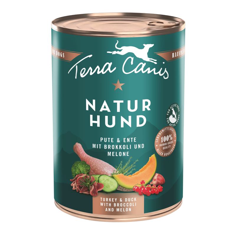 Hrana umeda caini Terra Canis Naturhund, Curcan Rata, 400g, usor digerabila, ingrediente naturale image 0