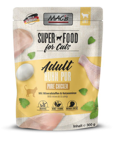 Hrana umeda pisici MAC's Pouch 535, 98.9% pui, 300g, toate varstele image 0