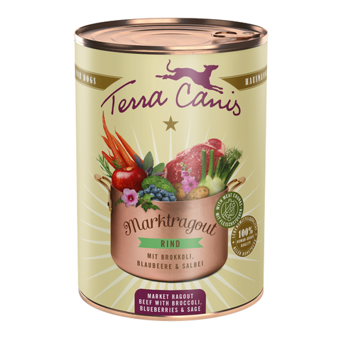 Hrana umeda caini Terra Canis 140213, carne vita 43%, broccoli, 385g image 0
