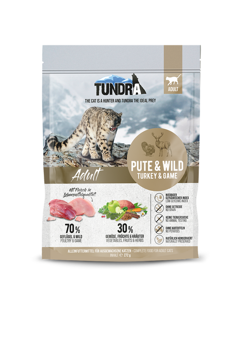 Hrana uscata pisici TUNDRA Cat Curcan Vanat, 272 g