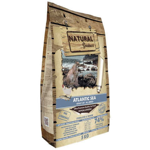 Hrana uscata pisici Natural Greatness ASC87SC05, 5kg, hipoalergenica, fara cereale, somon 40% image 0