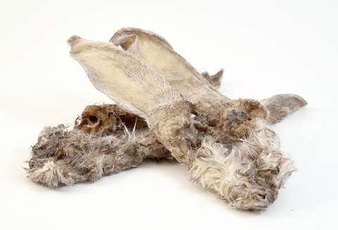 Recompensa Caini Marova Pet Food, urechi iepure cu par, 250g, 100% natural, fara aditivi image 0