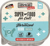 Hrana umeda pisici MACs Sterilized Cat Chicken, 100g, 68% pui, merisoare, ulei somon