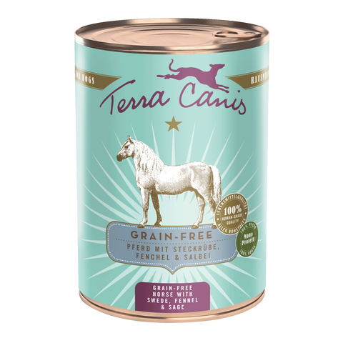 Hrana caini umeda Terra Canis Grain Free Cal, 59% carne cal, fara cereale, 400g image 0