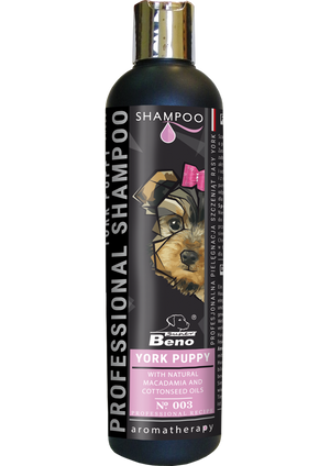 Sampon caini SuperBeno York Junior 250ML, blana yorkshire terrier, ingrediente naturale, hidratare