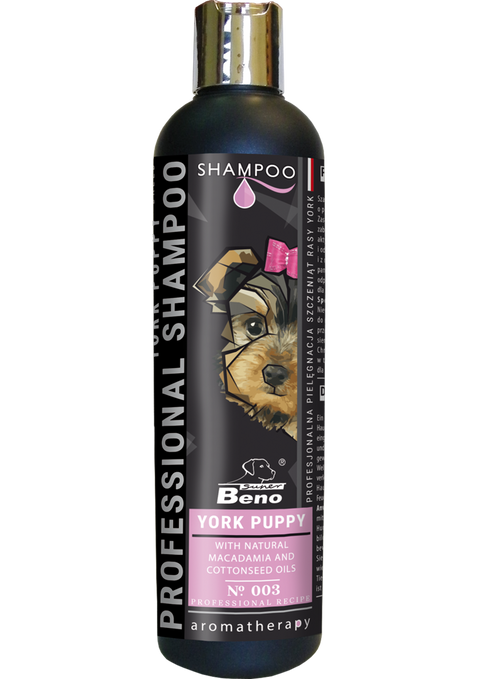 Sampon caini SuperBeno York Junior 250ML, blana yorkshire terrier, ingrediente naturale, hidratare image 0