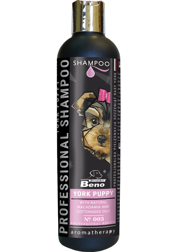 Sampon caini SuperBeno York Junior 250ML, blana yorkshire terrier, ingrediente naturale, hidratare image 0
