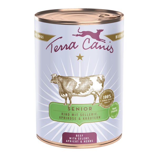 Hrana umeda caini Terra Canis 140068, Senior, carne vita 45%, usor digerabila image 0