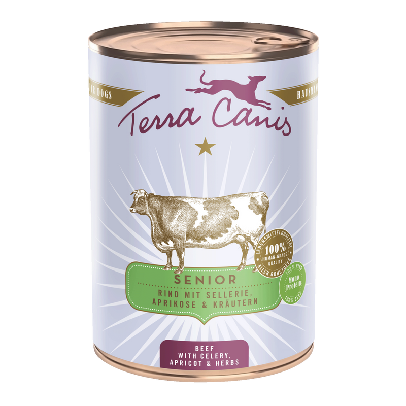 Hrana umeda caini Terra Canis 140068, Senior, carne vita 45%, usor digerabila image 0
