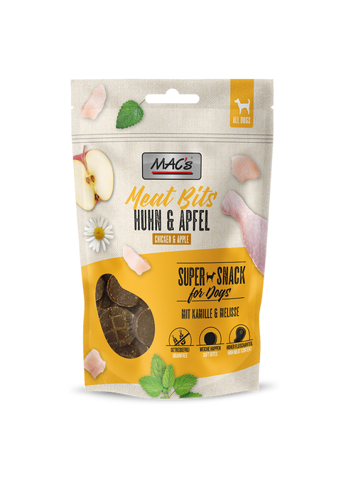 Recompense Caini MAC's, cu Pui, Mere, ingrediente naturale, 90g image 0
