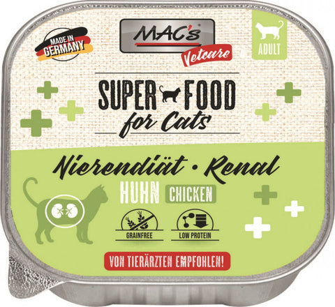 Hrana pisici umeda MAC's Chicken Renal, 100g, 50% carne pui, suport renal, dieta insuficienta cronica image 0