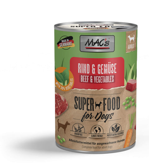 Hrana umeda caini MACs, 69% vita, 30% legume, 400g, digestie usoara image 0