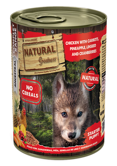 Hrana umeda caini Natural Greatness NGD40021, pui, monoproteina, 400g, catei intarcare image 0