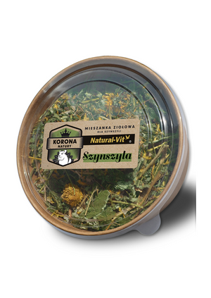 Amestec plante medicinale Chinchilla Natural Crown, 70g, nalba, melisa, salvie, frunza de zmeura
