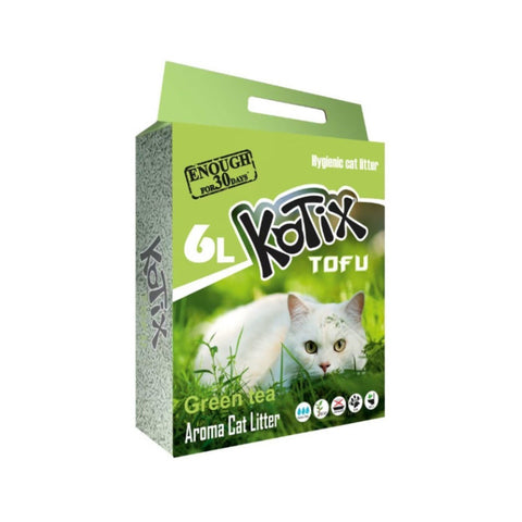 Nisip pisici Tofu KOTIX 05315, 2.5 kg, 6L, 100% natural, biodegradabil, fara praf image 0