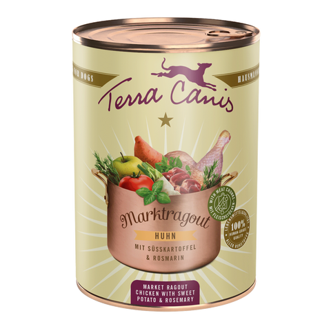 Hrana umeda caini Terra Canis Pui 385g, inimioare, stomac, piept, cartofi dulci image 0