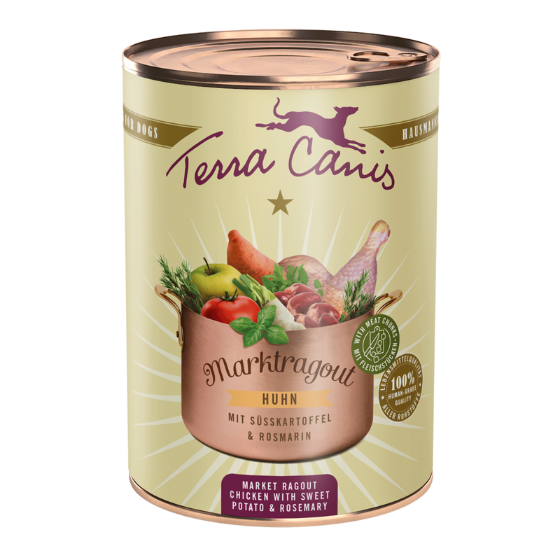 Hrana umeda caini Terra Canis Pui 385g, inimioare, stomac, piept, cartofi dulci image 0